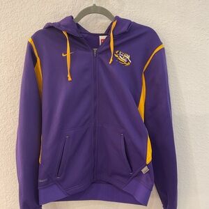 Nike LSU Purple and Yellow Athletic Hoodie